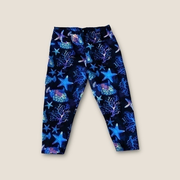 Charlie’s Project Under The Sea Capri Leggings One Size - Picture 1 of 3
